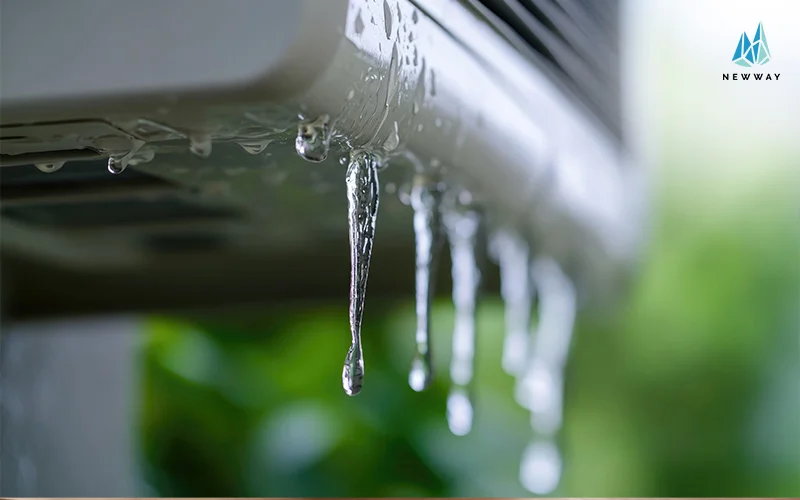 aircon water leaking because of overheating