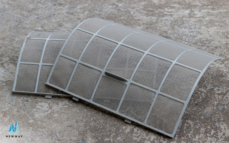 Clogged aircon filters