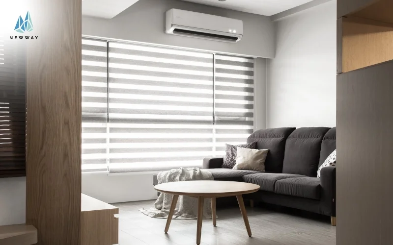 Sustainable and energy-efficient cooling in a living room.