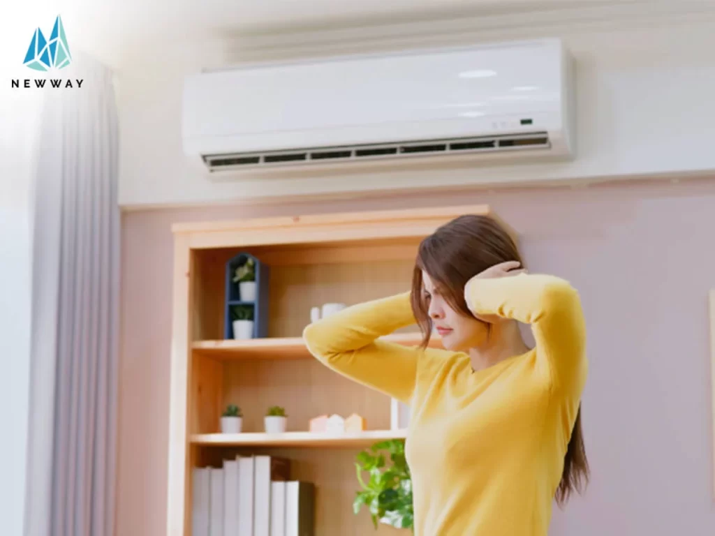 Woman disturbed by aircon compressor noise
