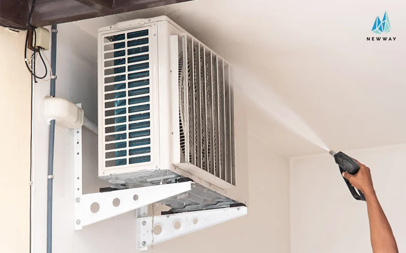 cleaning aircon condenser
