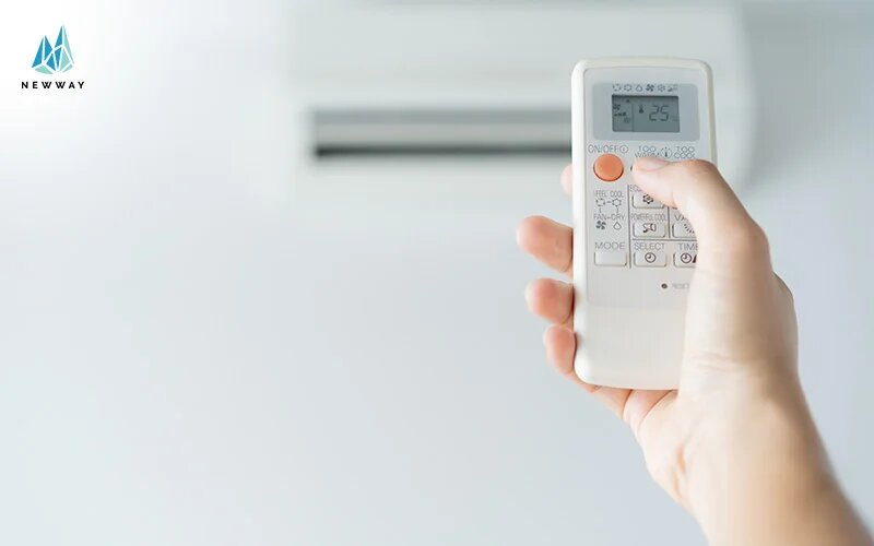 Aircon being turned on using remote
