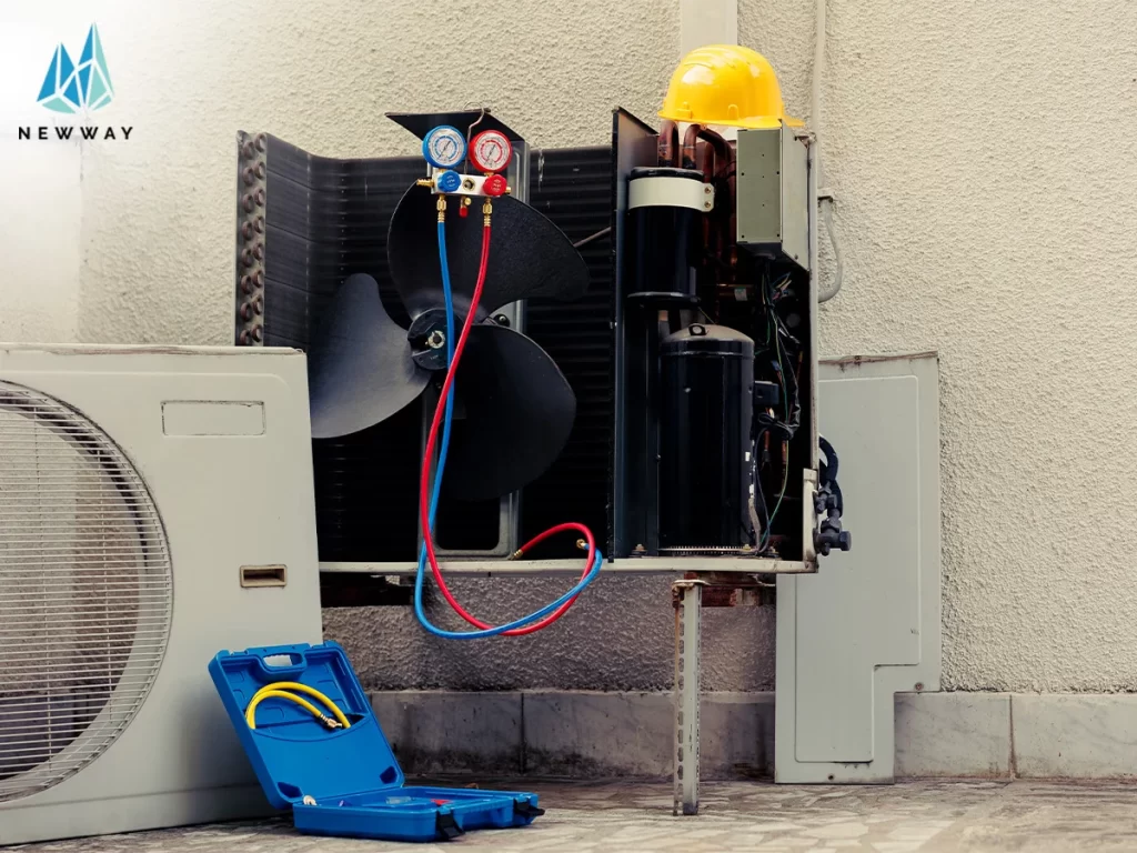 servicing air conditioner compressor